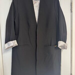 Calvin Klein Black Blazer with Striped Lining